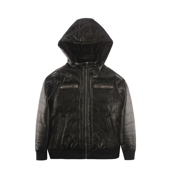 YOKI Juinor Boy's Leather Pu Coats