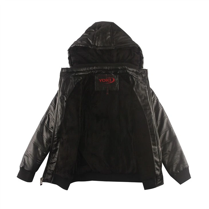 YOKI Juinor Boy's Leather Pu Coats